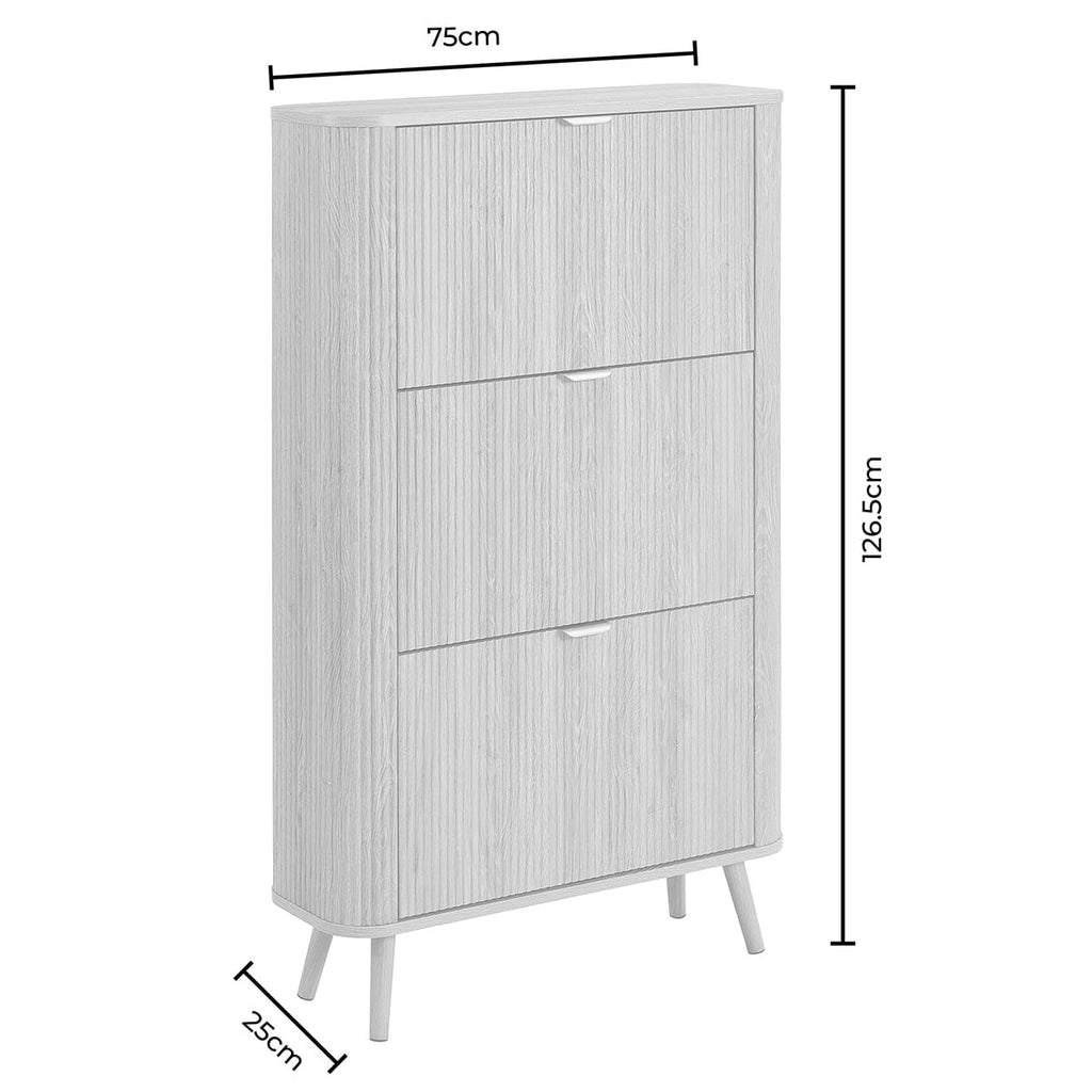 Dusklia - Hattie Shoe Cabinet - Light Wood