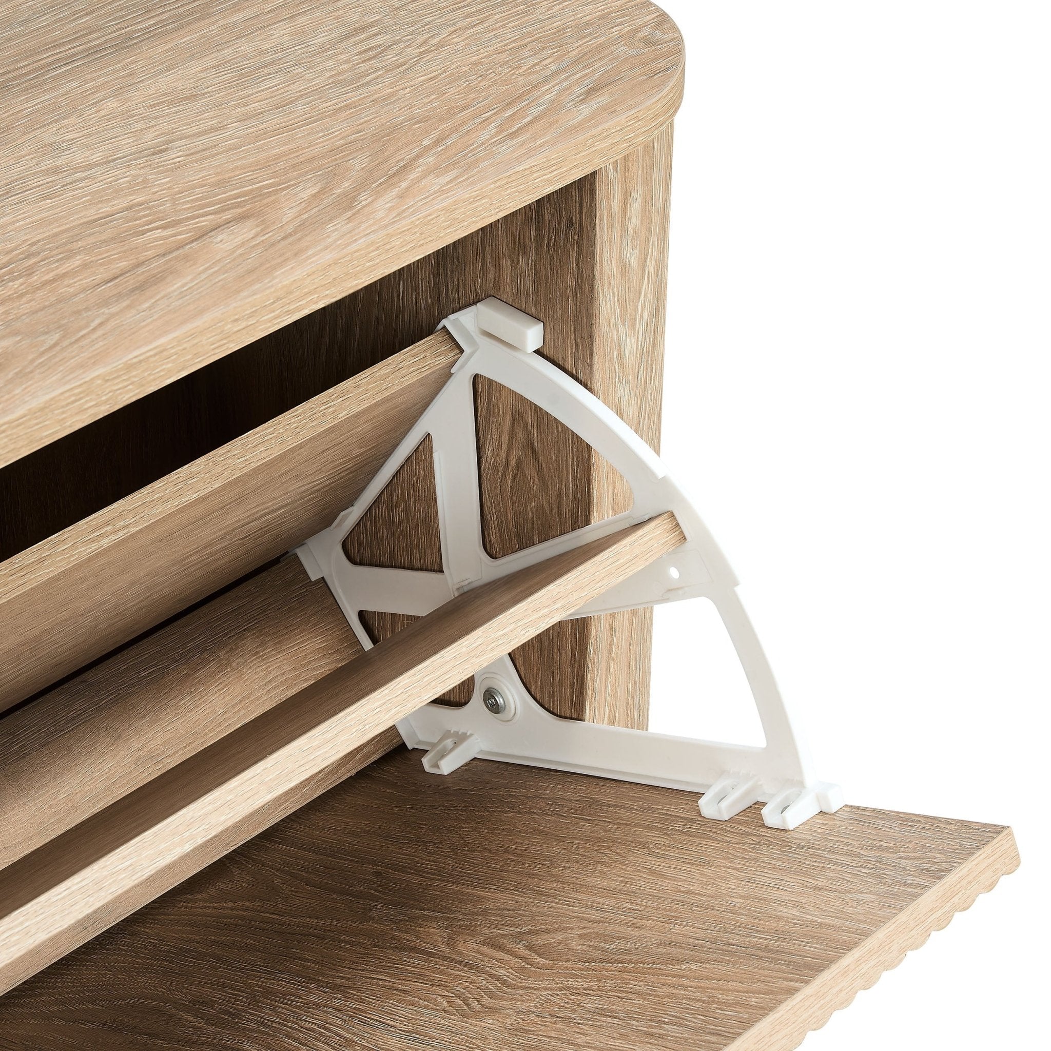 Dusklia - Hattie Shoe Cabinet - Light Wood
