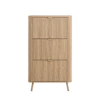 Dusklia - Hattie Shoe Cabinet - Light Wood
