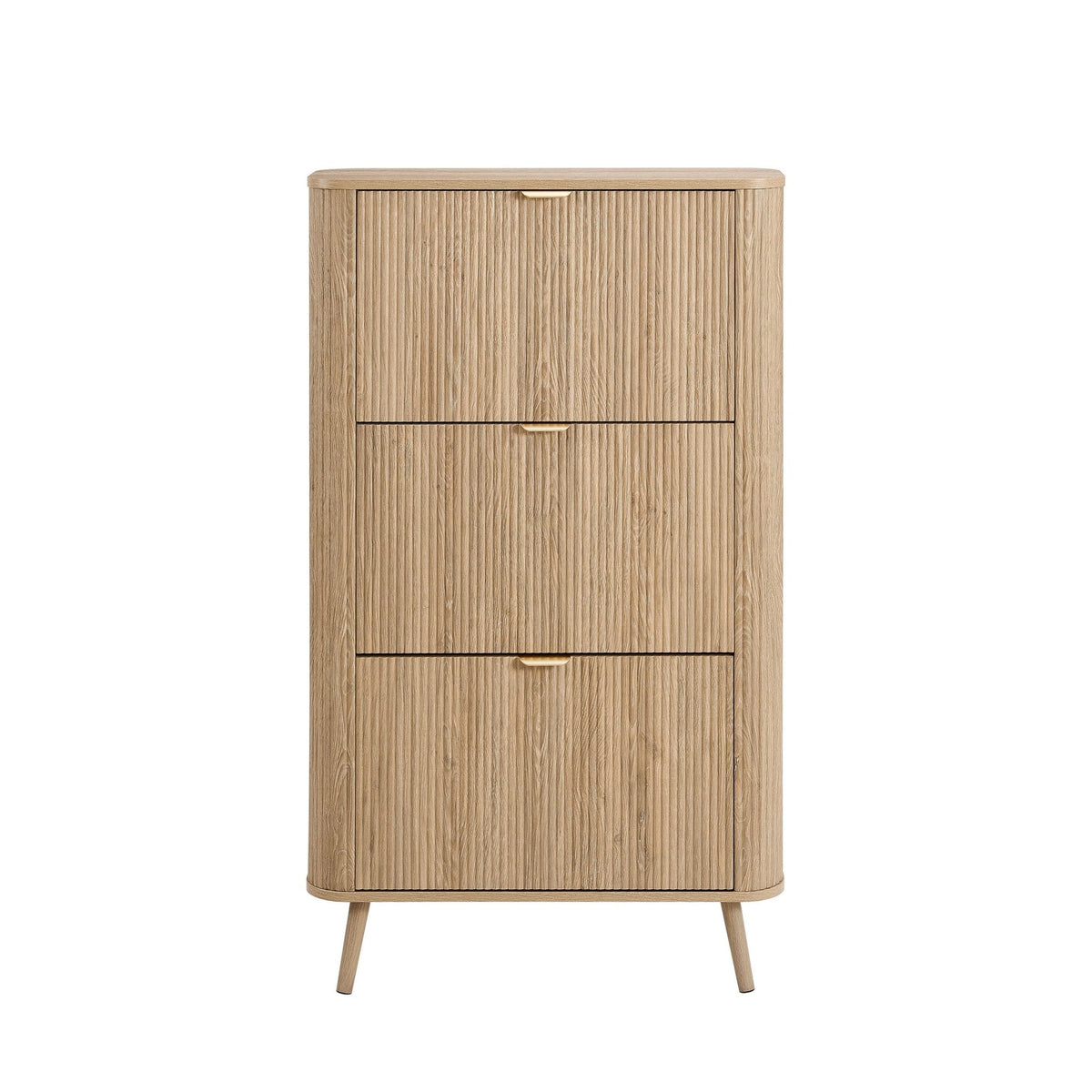 Dusklia - Hattie Shoe Cabinet - Light Wood