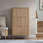 Dusklia - Hattie Shoe Cabinet - Light Wood