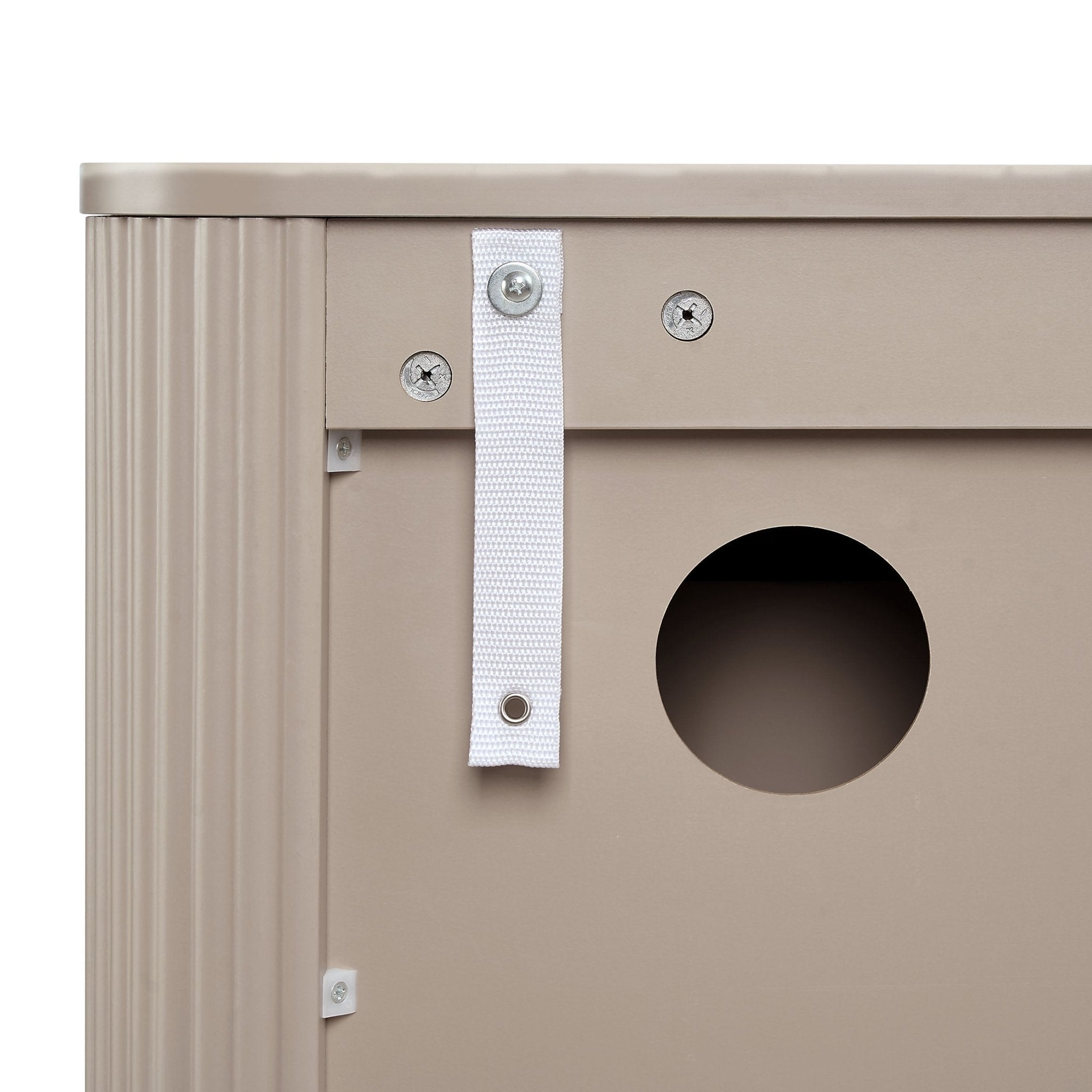 Dusklia - Hattie Shoe Cabinet - Taupe