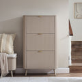Dusklia - Hattie Shoe Cabinet - Taupe
