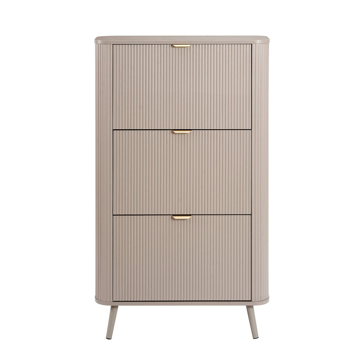 Dusklia - Hattie Shoe Cabinet - Taupe