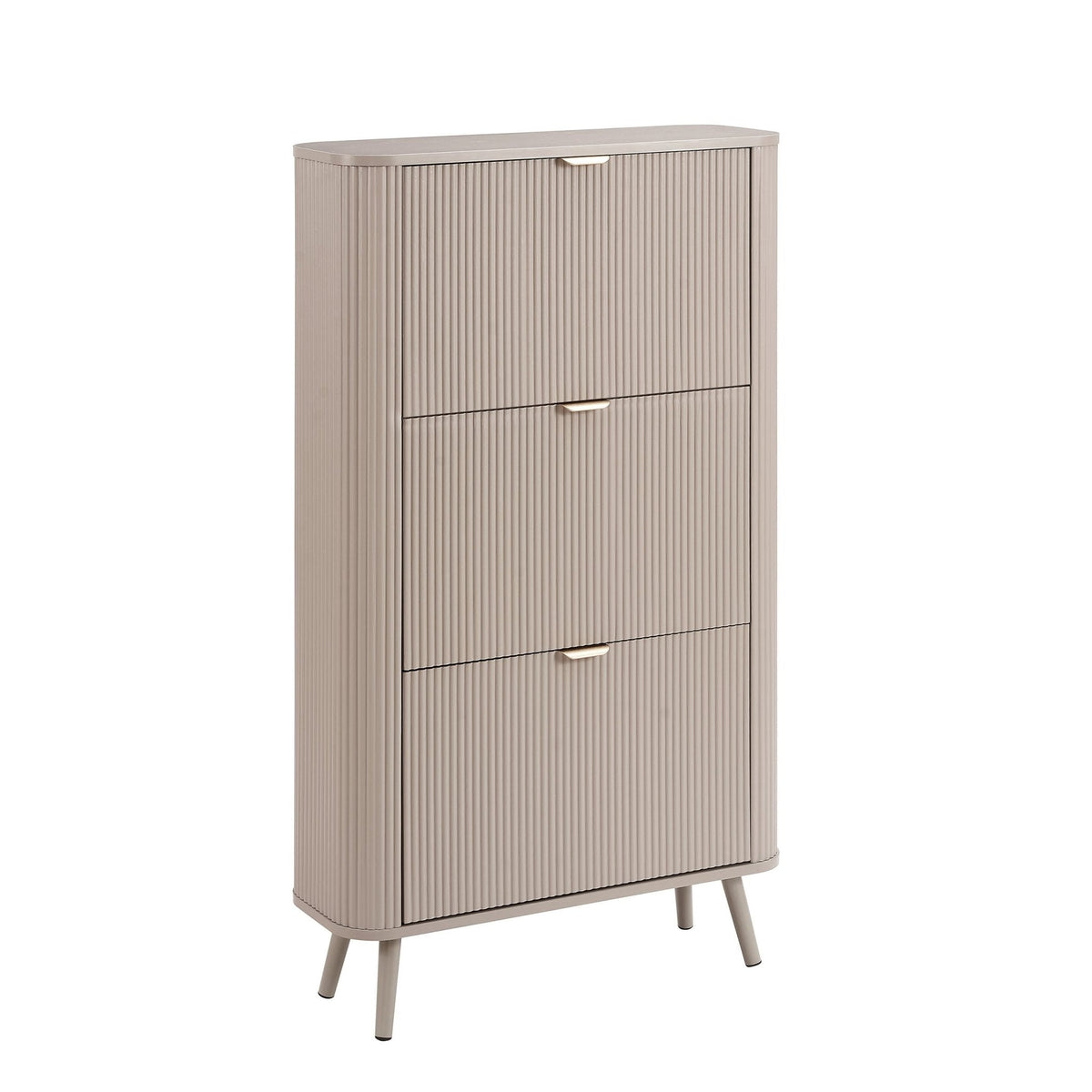 Dusklia - Hattie Shoe Cabinet - Taupe