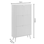 Dusklia - Hattie Shoe Cabinet - Taupe