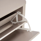 Dusklia - Hattie Shoe Cabinet - Taupe