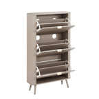 Dusklia - Hattie Shoe Cabinet - Taupe