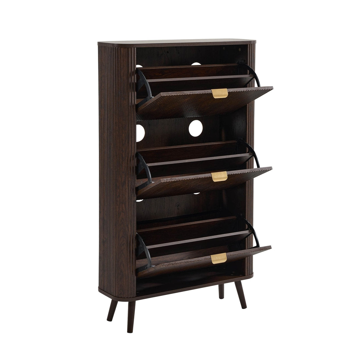 Dusklia - Hattie Shoe Cabinet - Walnut