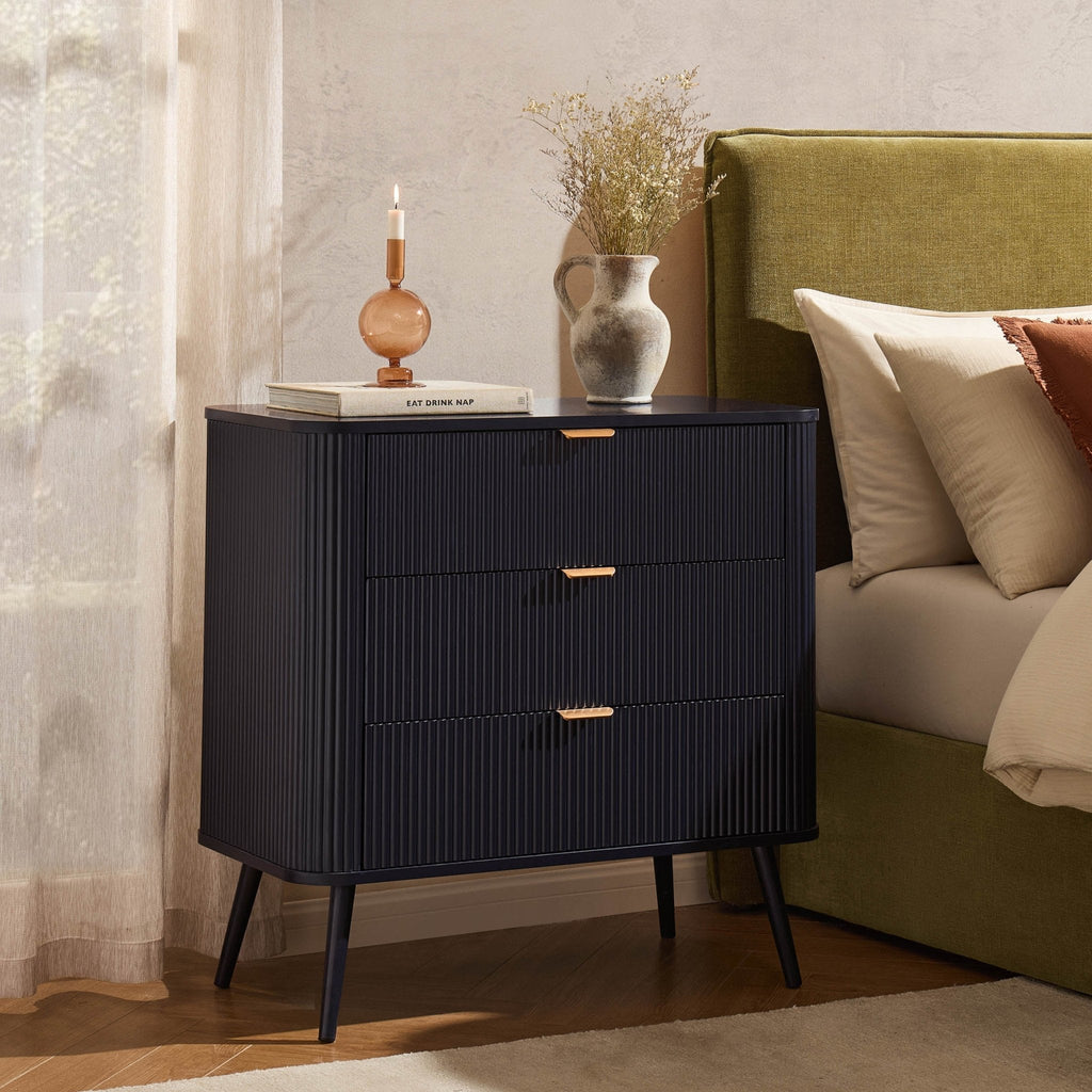 Dusklia - Hattie 3 Drawer Small Chest - Midnight