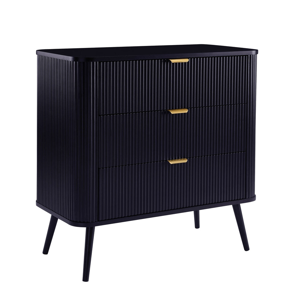 Dusklia - Hattie 3 Drawer Small Chest - Midnight