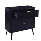Dusklia - Hattie 3 Drawer Small Chest - Midnight