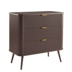 Dusklia - Hattie 3 Drawer Small Chest -  Mocha