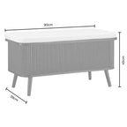 Dusklia - Hattie Storage Bench - Black
