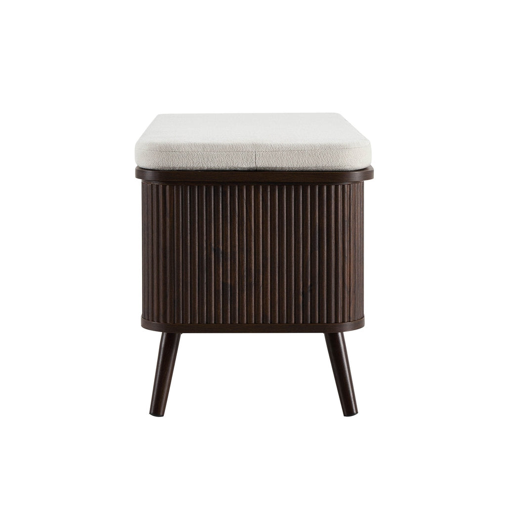 Banc de rangement Hattie - Noyer
