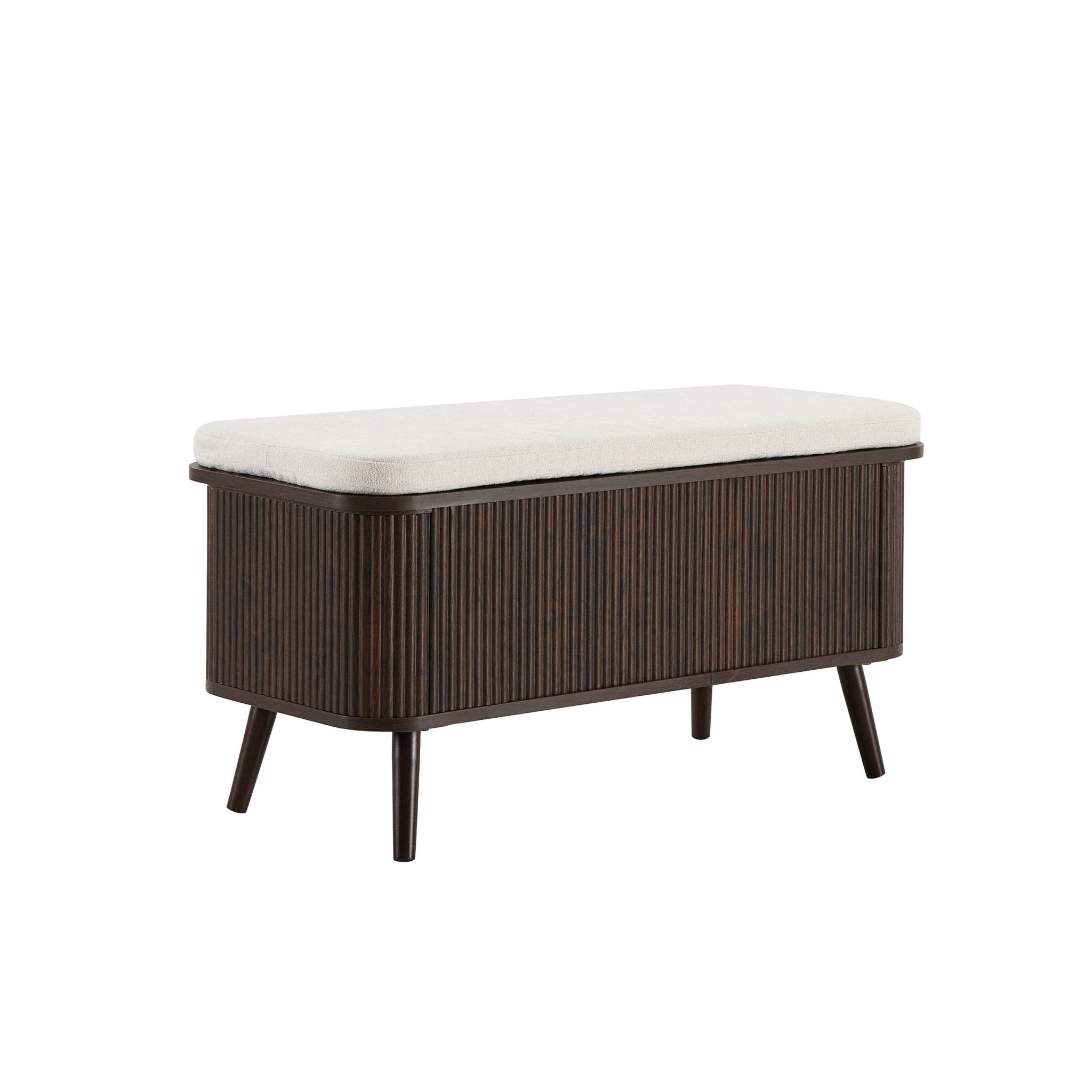 Banc de rangement Hattie - Noyer