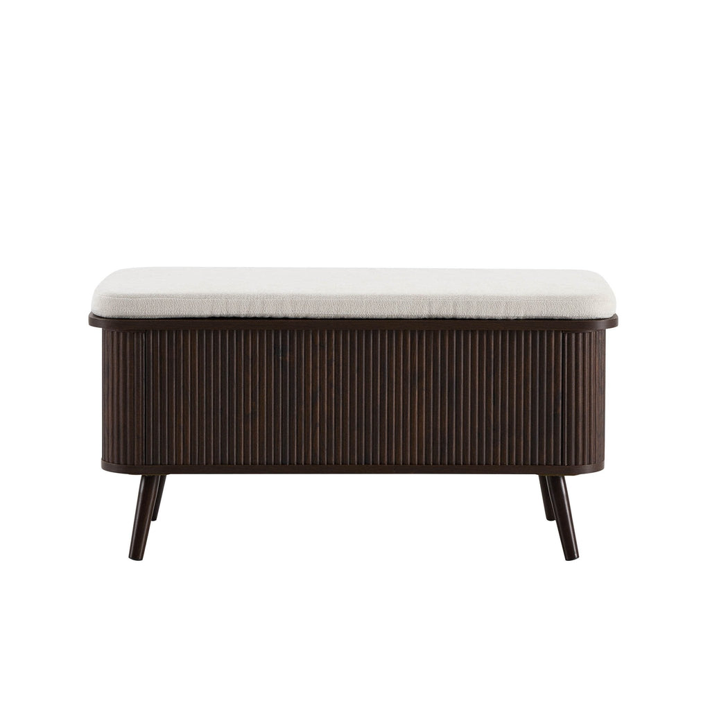 Banc de rangement Hattie - Noyer