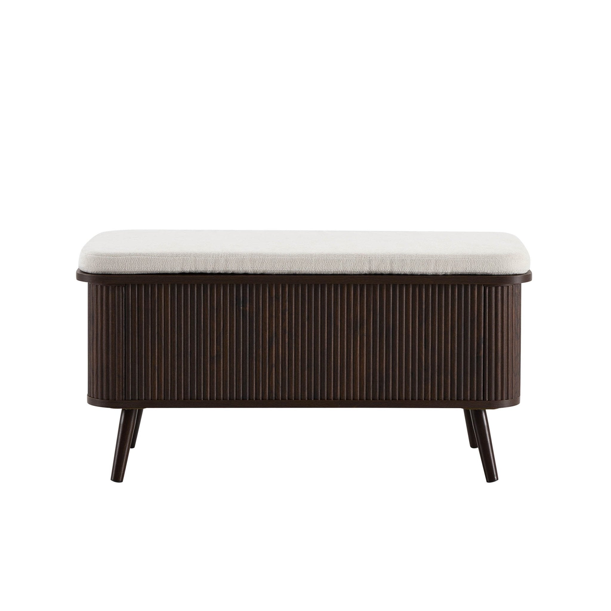 Banc de rangement Hattie - Noyer