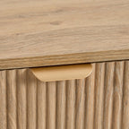 Dusklia - Hattie Storage Dressing Table Console - Light Wood