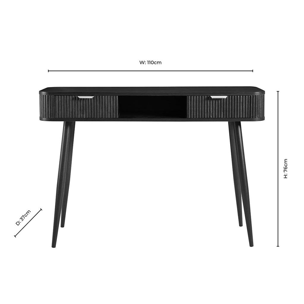 Dusklia - Hattie Storage Dressing Table  - Walnut