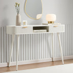 Dusklia - Hattie Storage Dressing Table Console - Warm White