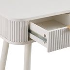 Dusklia - Hattie Storage Dressing Table Console - Warm White