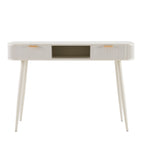 Dusklia - Hattie Storage Dressing Table Console - Warm White