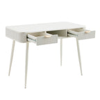 Dusklia - Hattie Storage Dressing Table Console - Warm White