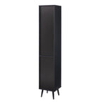 Dusklia - Hattie Tall Bathroom Storage Cabinet - Black