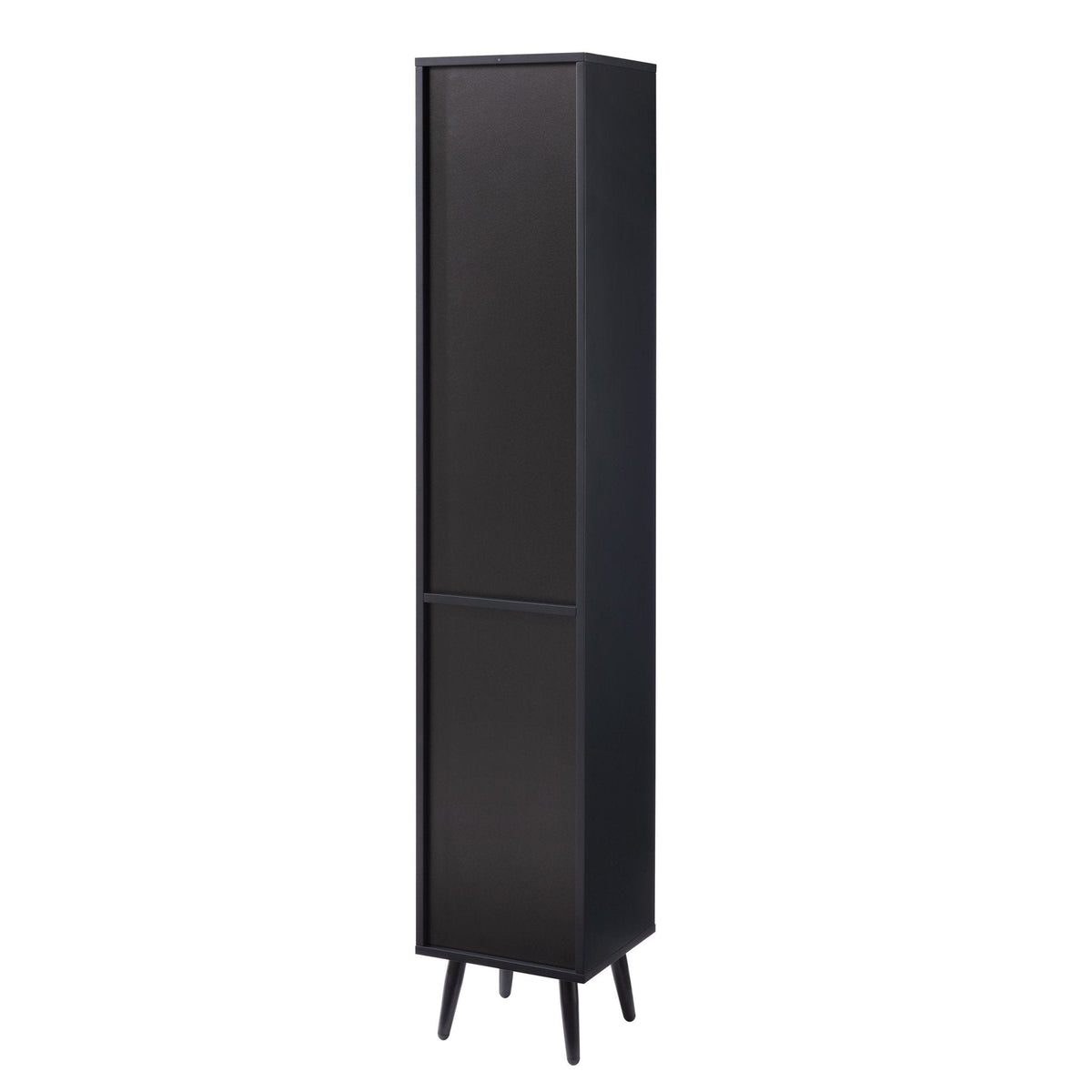 Dusklia - Hattie Tall Bathroom Storage Cabinet - Black