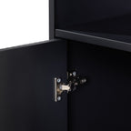 Dusklia - Hattie Tall Bathroom Storage Cabinet - Black