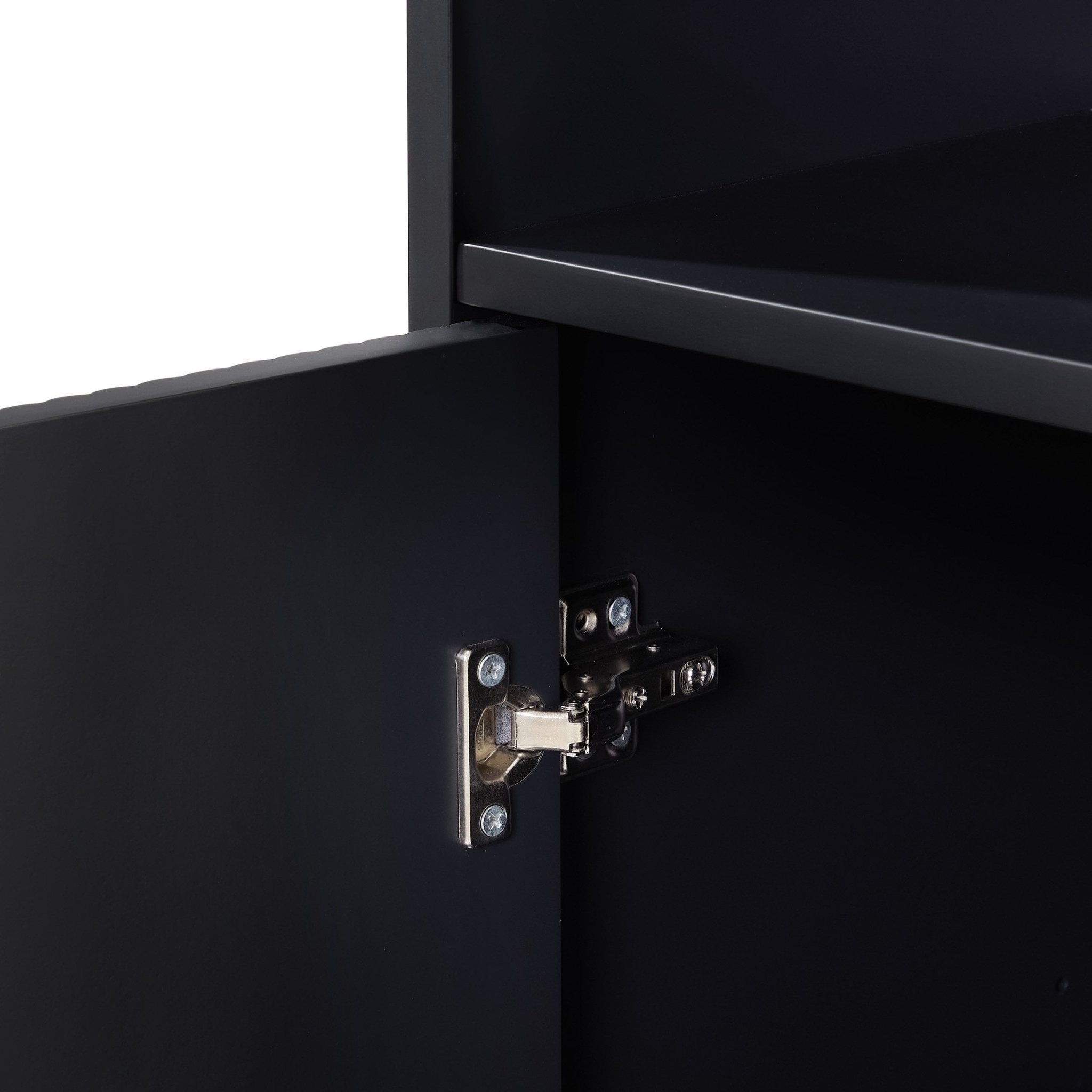 Dusklia - Hattie Tall Bathroom Storage Cabinet - Black