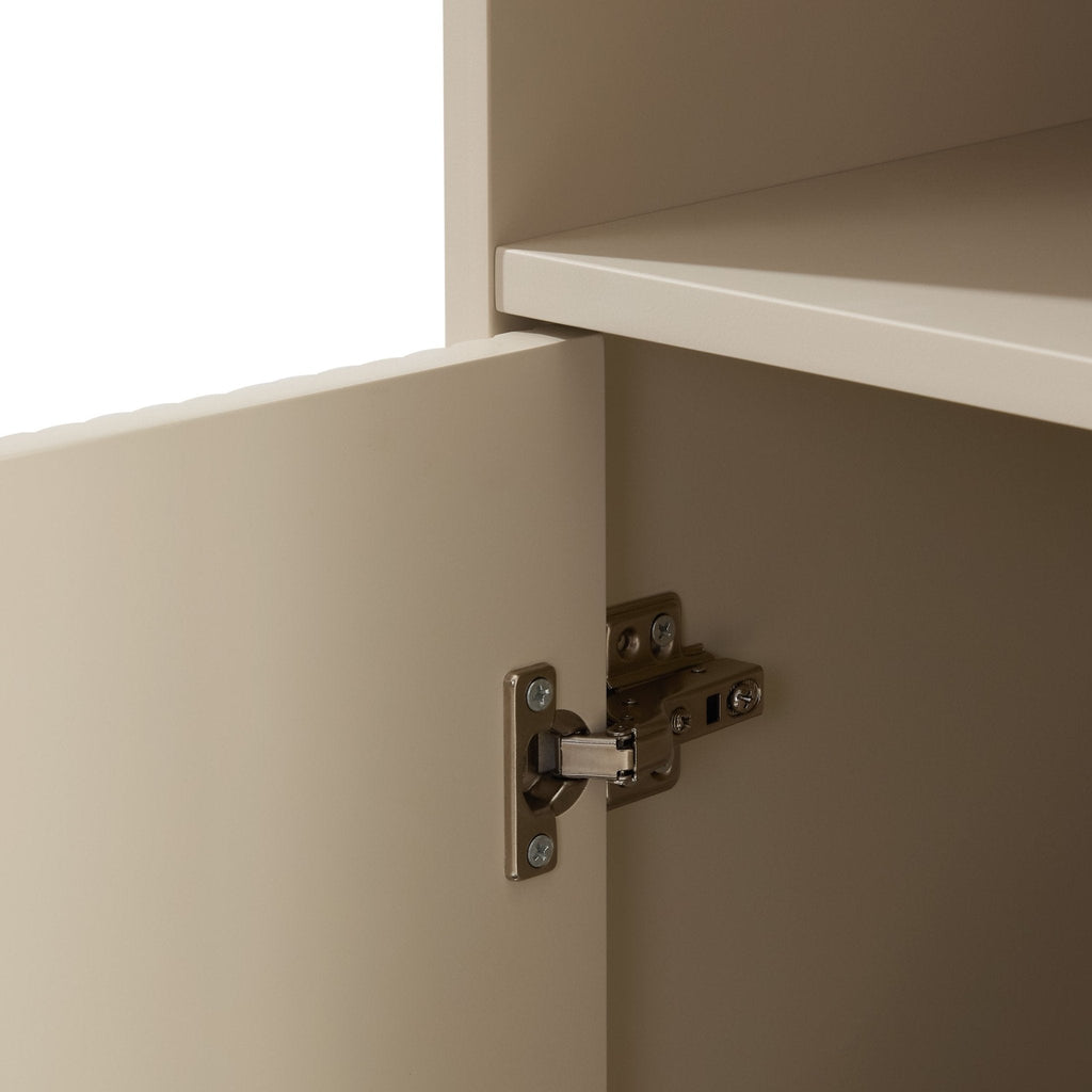 Dusklia - Hattie Tall Bathroom Storage Cabinet - Oyster