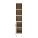 Dusklia - Hattie Tall Bathroom Storage Cabinet - Oyster