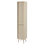Dusklia - Hattie Tall Bathroom Storage Cabinet - Oyster