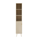 Dusklia - Hattie Tall Bathroom Storage Cabinet - Oyster