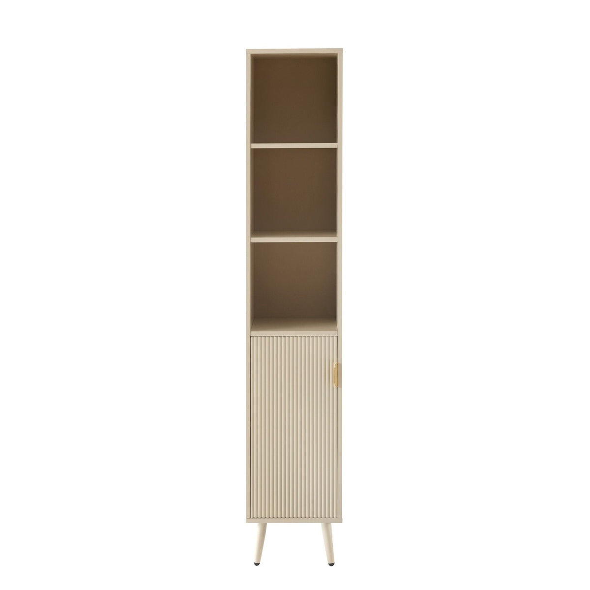 Dusklia - Hattie Tall Bathroom Storage Cabinet - Oyster