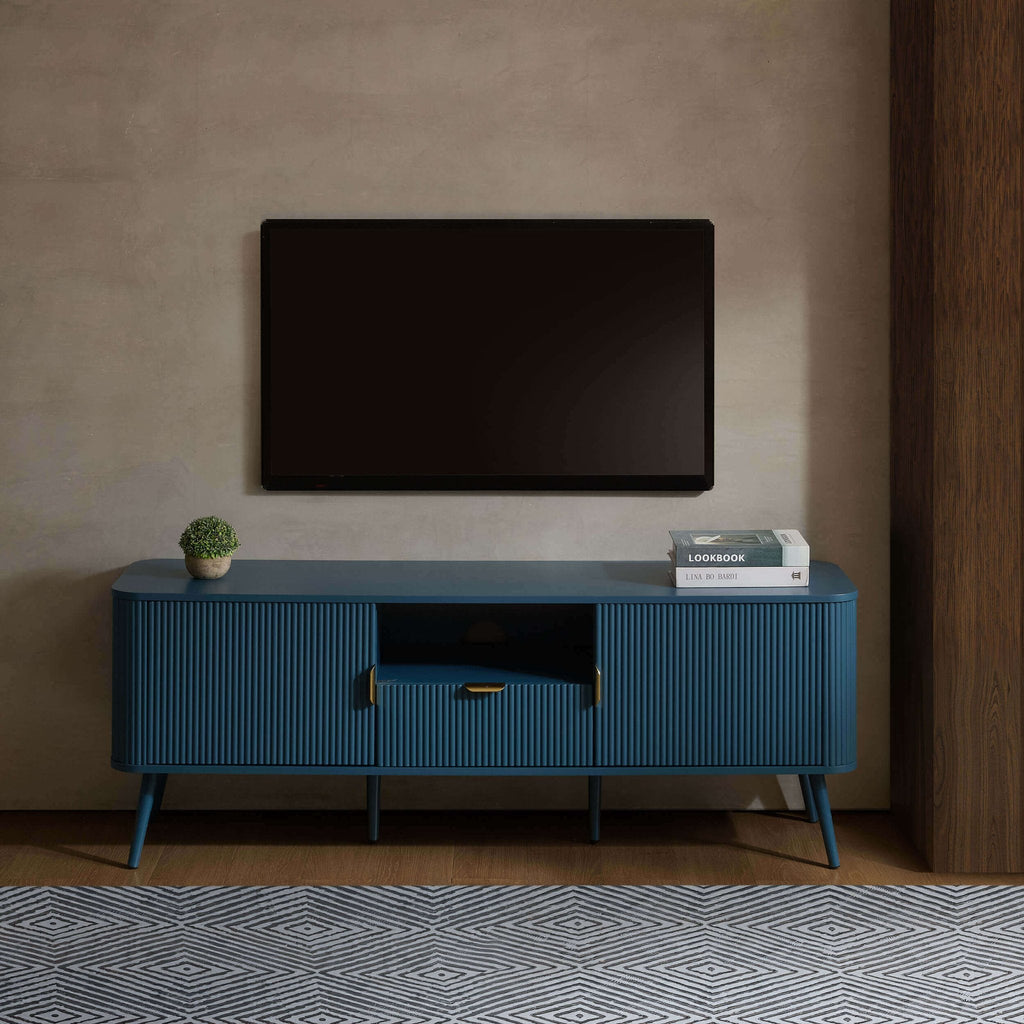 Dusklia - Hattie TV Unit for TVs up to 65- Teal