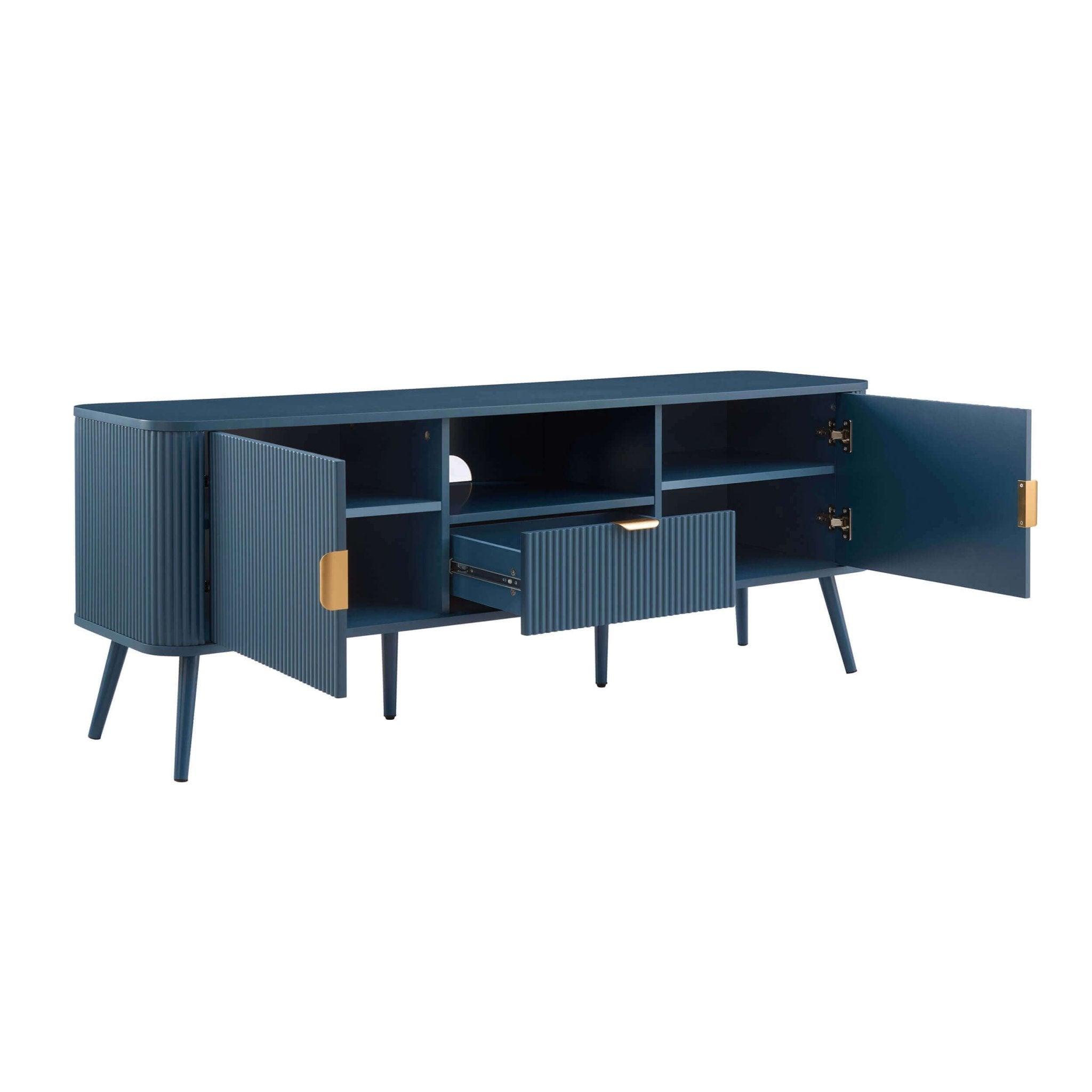 Dusklia - Hattie TV Unit for TVs up to 65- Teal