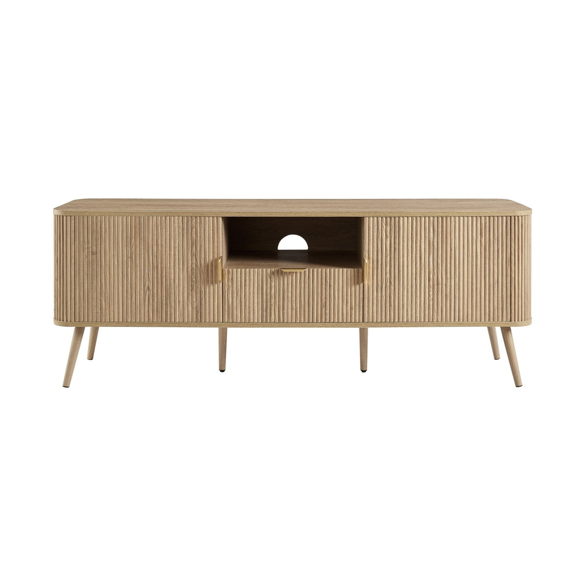 Dusklia - Hattie 3 Piece Bundle - 2 Shelving Units and TV Unit - Light Wood