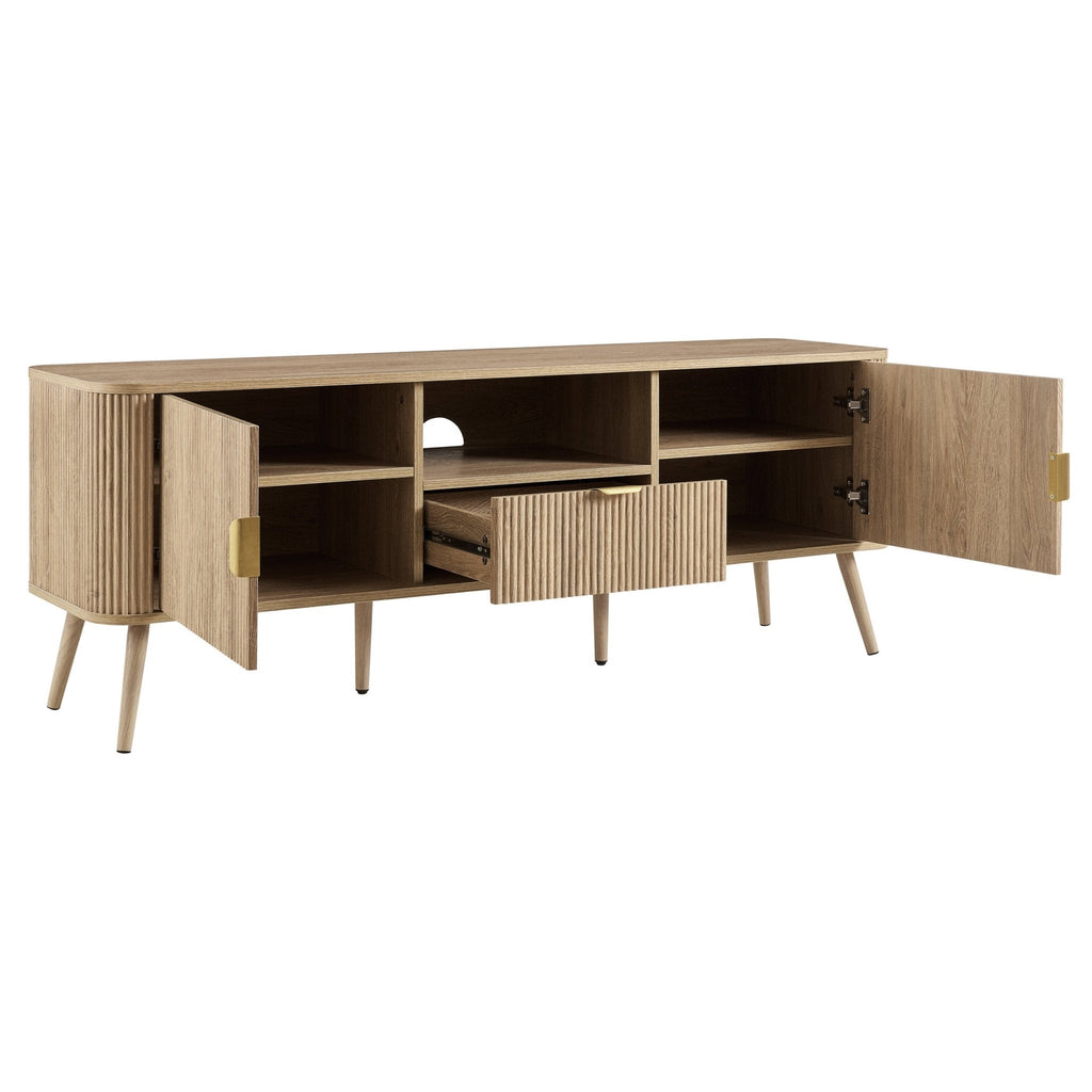 Dusklia - Hattie TV Unit for TVs up to 65- Light Wood