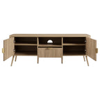 Dusklia - Hattie 3 Piece Bundle - 2 Shelving Units and TV Unit - Light Wood