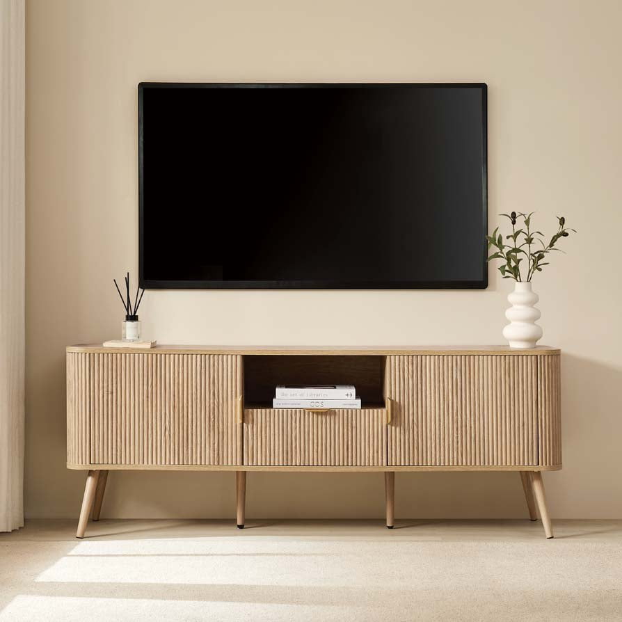 Dusklia - Hattie TV Unit for TVs up to 65- Light Wood