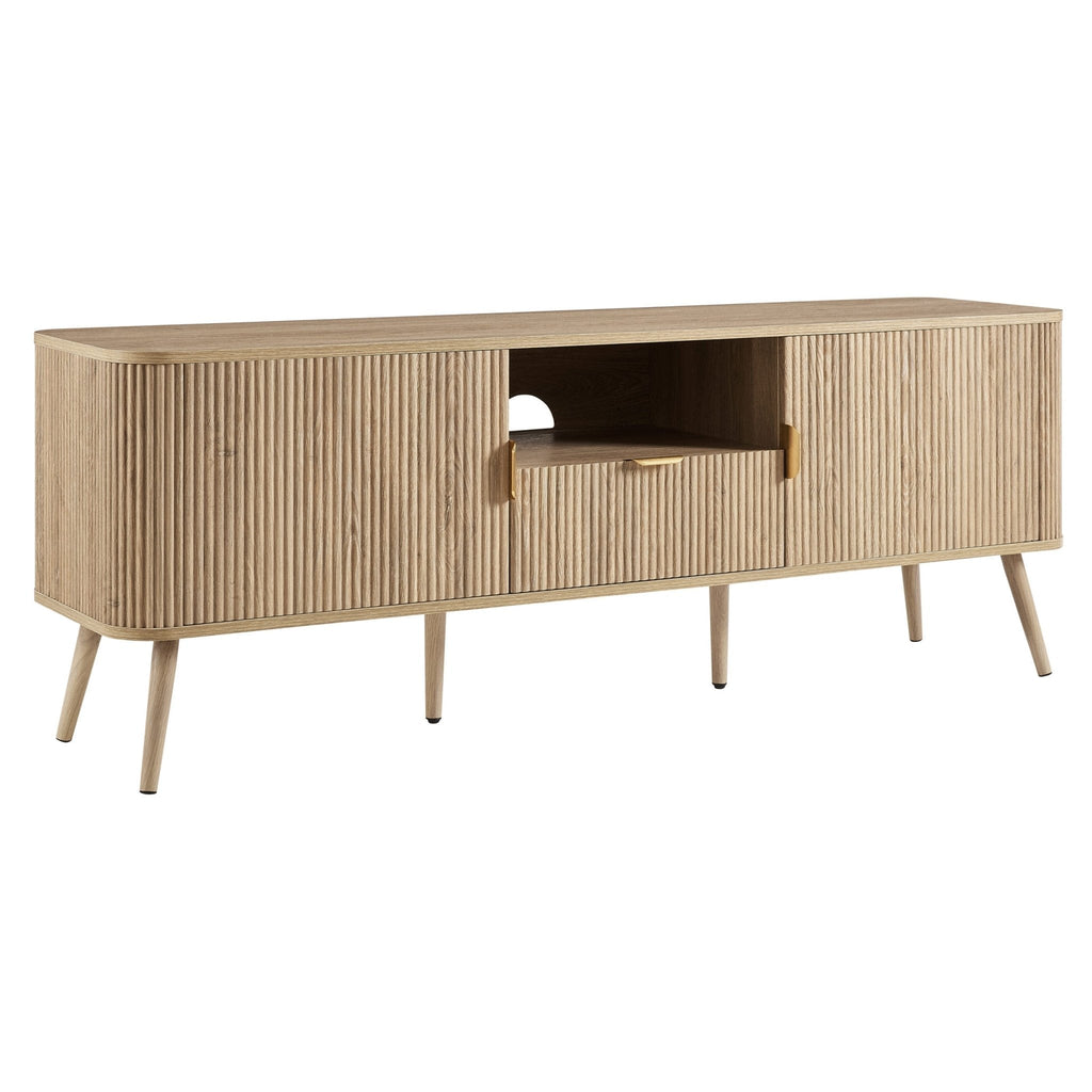 Dusklia - Hattie 3 Piece Bundle - 2 Shelving Units and TV Unit - Light Wood