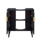 Dusklia - Hattie Under Sink Bathroom Cabinet - Black