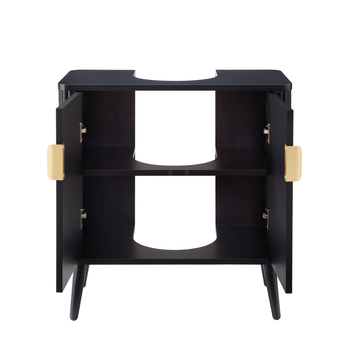 Dusklia - Hattie Under Sink Bathroom Cabinet - Black