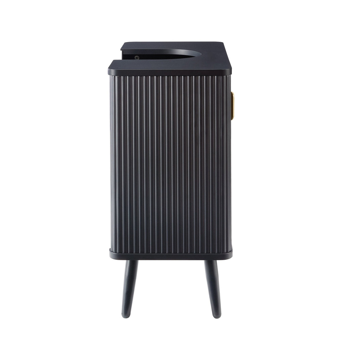 Dusklia - Hattie Under Sink Bathroom Cabinet - Black