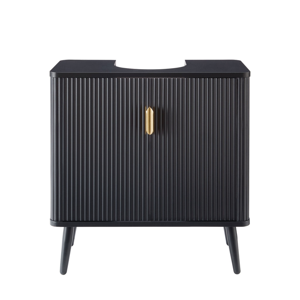 Dusklia - Hattie Under Sink Bathroom Cabinet - Black