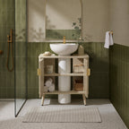 Dusklia - Hattie Under Sink Bathroom Cabinet - Oyster