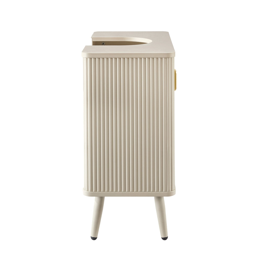 Dusklia - Hattie Under Sink Bathroom Cabinet - Oyster
